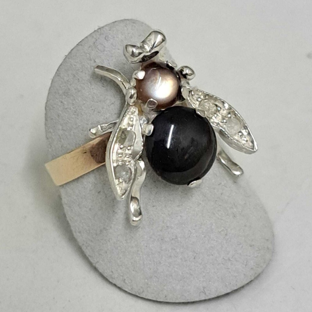 沒有保留價 - 戒指 - 9 節 黃金, 銀 - 1.18ct. tw. 鉆石 (天然) - Oro9kt argento925 钻石 #2.1