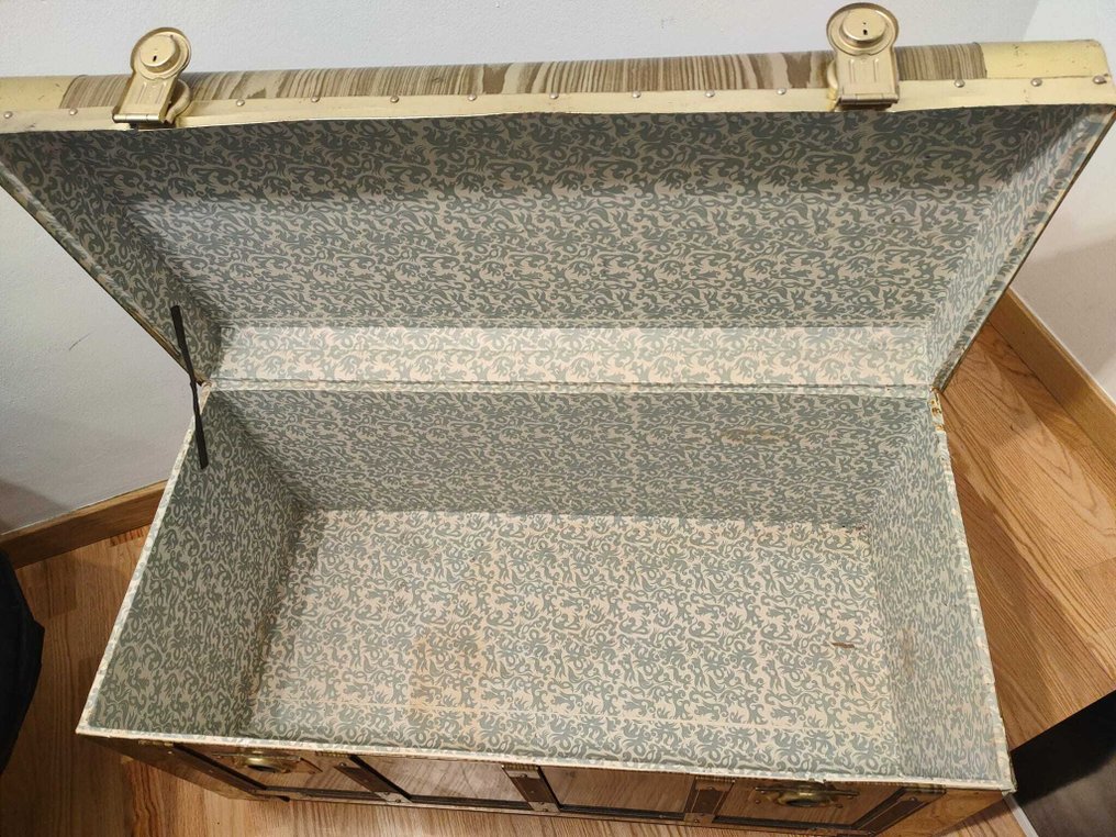 Baule portaoggetti - VIP - Legno, Ottone, Metallo - Vendita per mancanza di utilizzo. #2.1