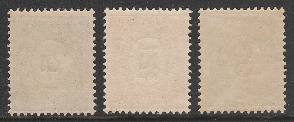 Netherlands 1921 - Number type 'Vürtheim' - NVPH 107/109 #1.0