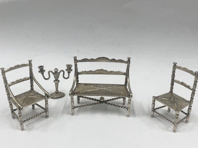 Statuetta in miniatura (4) - .835 argento #1.0