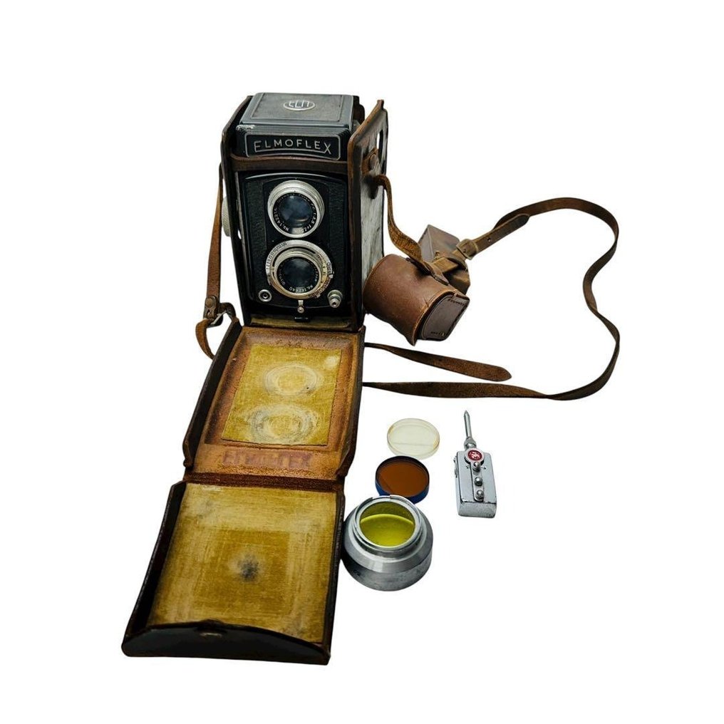 Elmo Elmoflex (E-1 series) + acc. (1950s) 双镜头反光相机 (TLR) #1.0