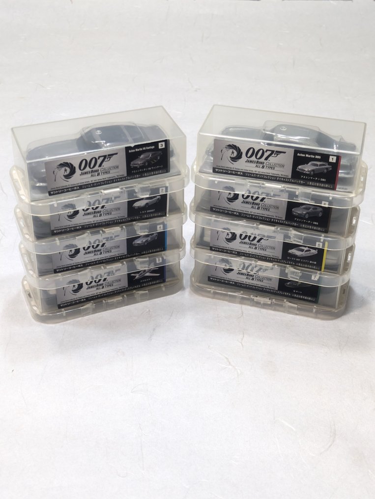 Suntory  - Játék jármű Suntory BOSS 007 James Bond Collection – Full Set of 8 Die-Cast Pull-Back Cars (2012 Limited) - 2010-2020 - Japán #1.0
