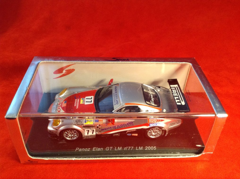 Spark 1:43 - Miniatura de carro de corrida - ref. #S0096 Panoz Elan Esperante GT Panoz Motorsports USA 24h Le Mans 2005 #77 - qualidade excelente - edição limitada - difícil de encontrar hoje #1.0