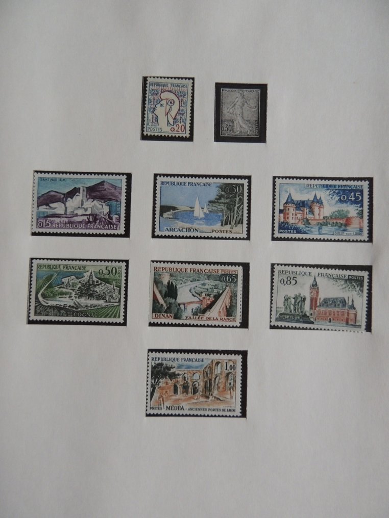 Frankrike 1961/1974 - Samling i en SAFE-innbinding. #2.1