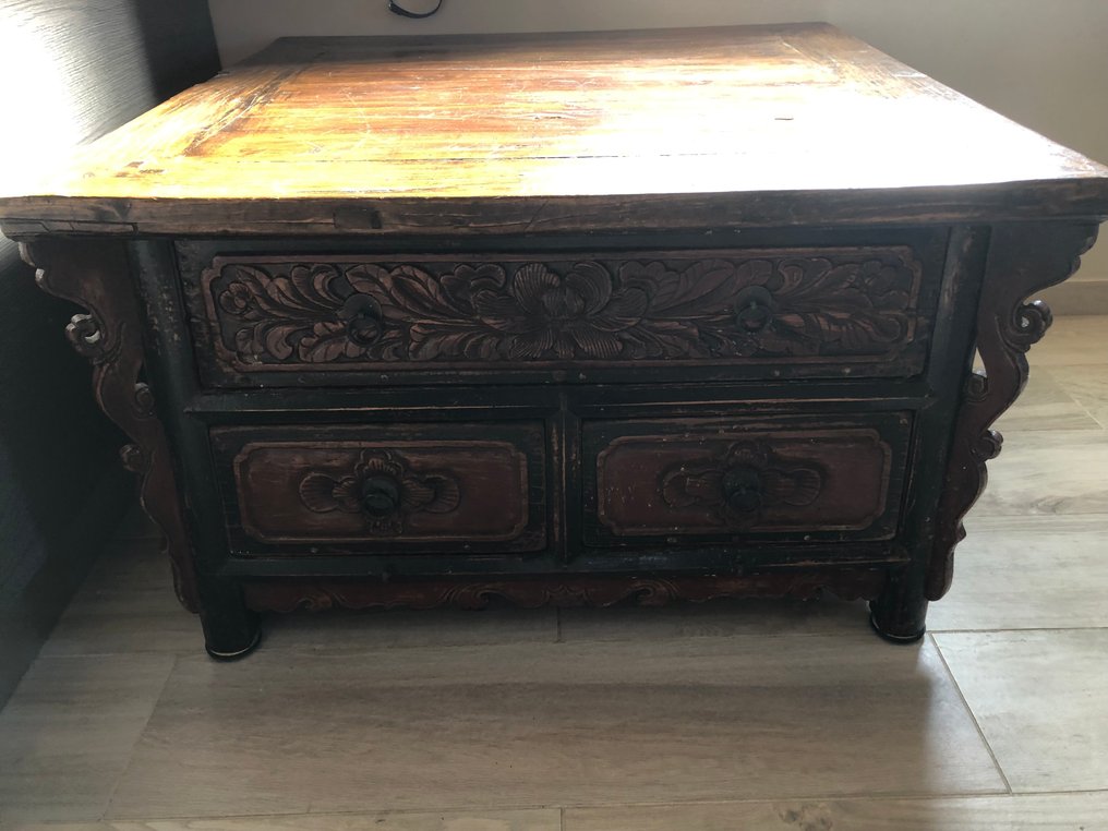 Table - Bois - Chine - Dynastie Qing (1644–1911) - Table de ferme chine #1.0