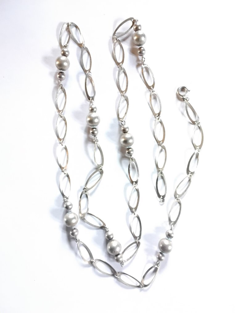 没有保留价 - Chanel - 链 - Cocco 银 - 30.00ct. tw. - Chanel 银项链 #1.0