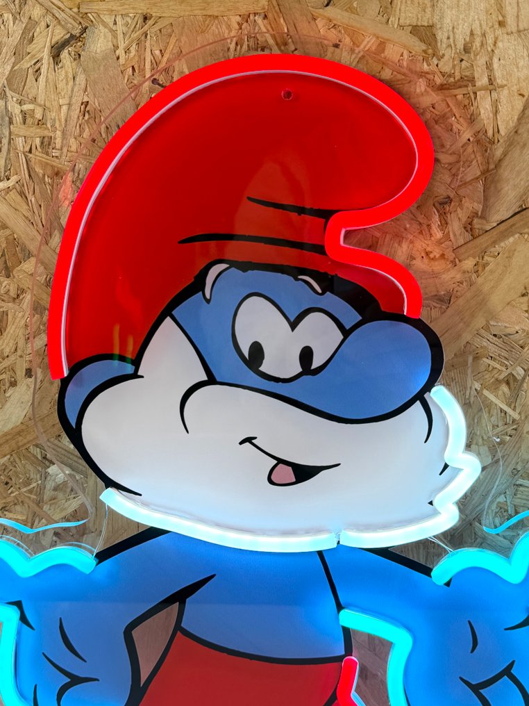 Enseigne néon publicitaire Schtroumpf - Insegna luminosa - Plexiglass #1.0