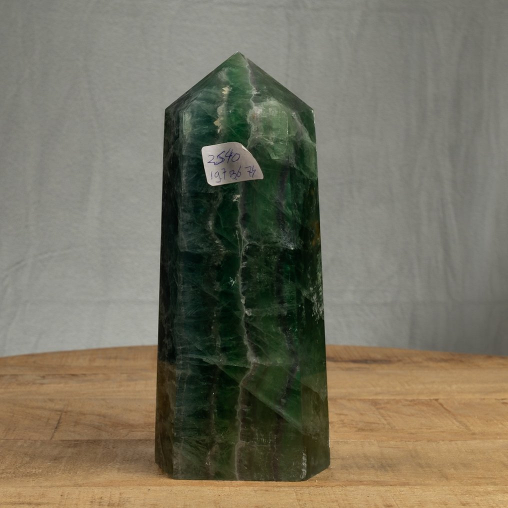 Fluorite Fine polished Large Multicolor fluorite obelix - Height: 19.7 cm - Width: 8.6 cm- 2540 g #2.1