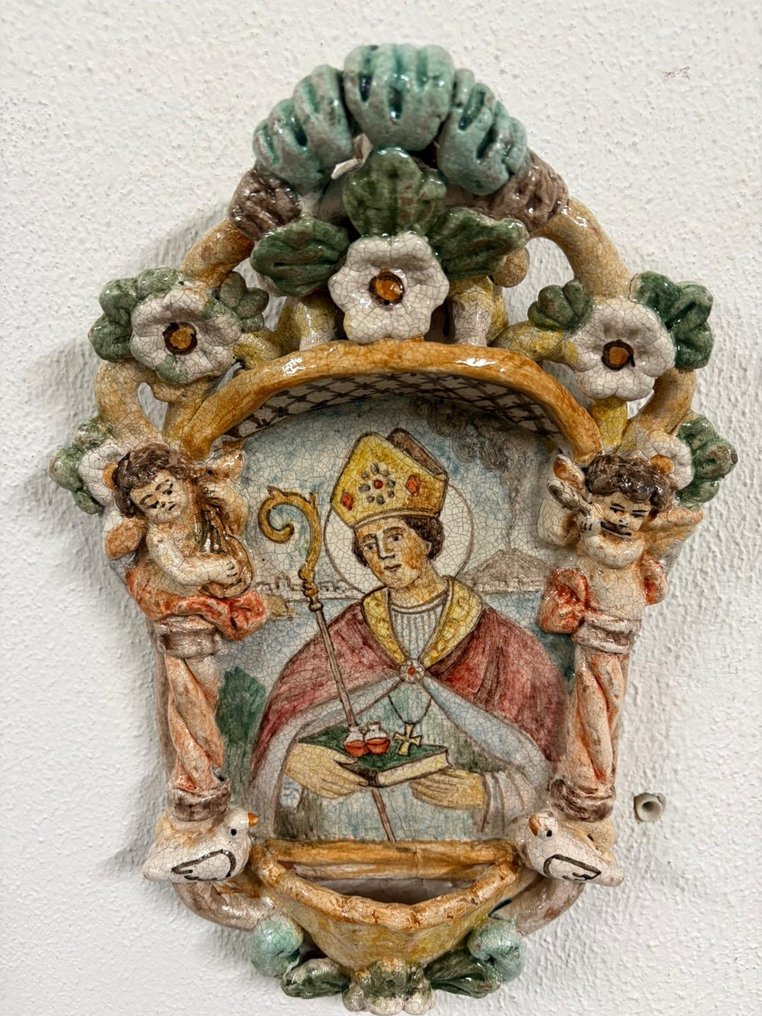 Holy water font - 1950-1960 - San Gennaro - 30 centimeters #4.3