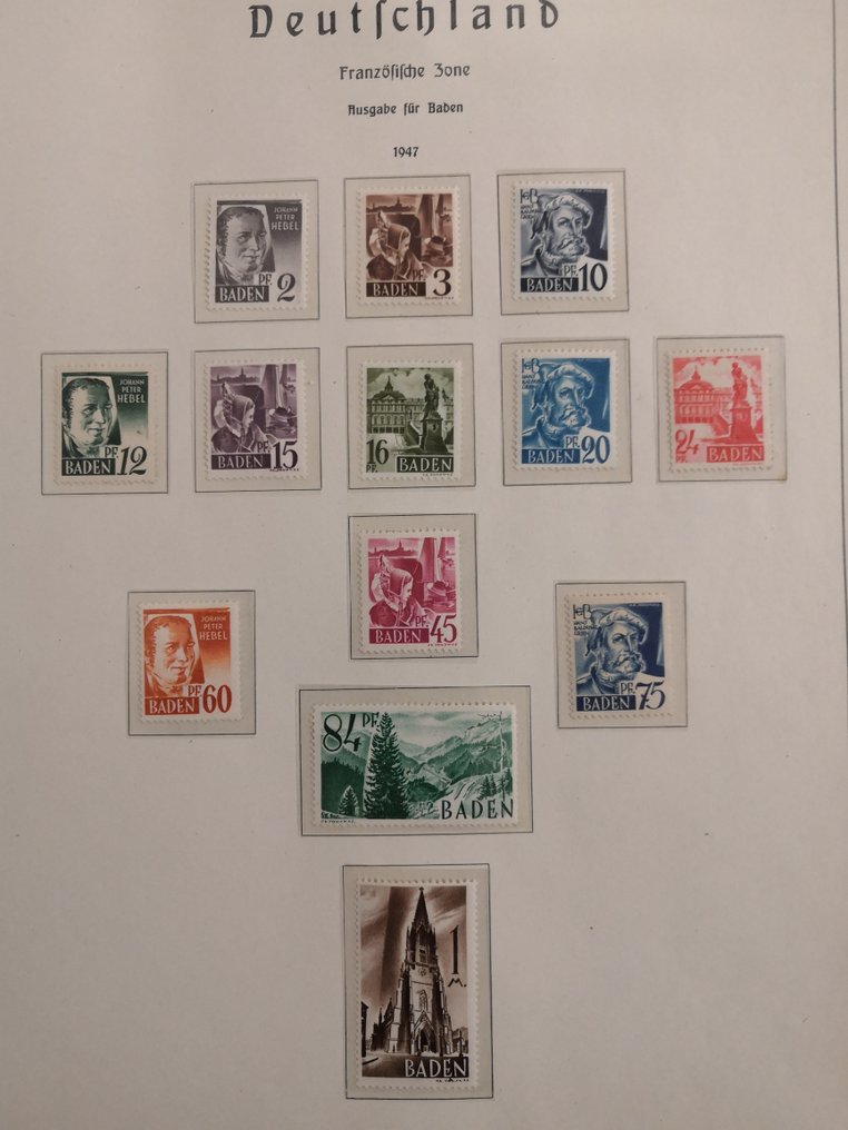 Allied Occupation - Germany (French zone) 1945/1949 - post-fresh (MNH) collection #2.1
