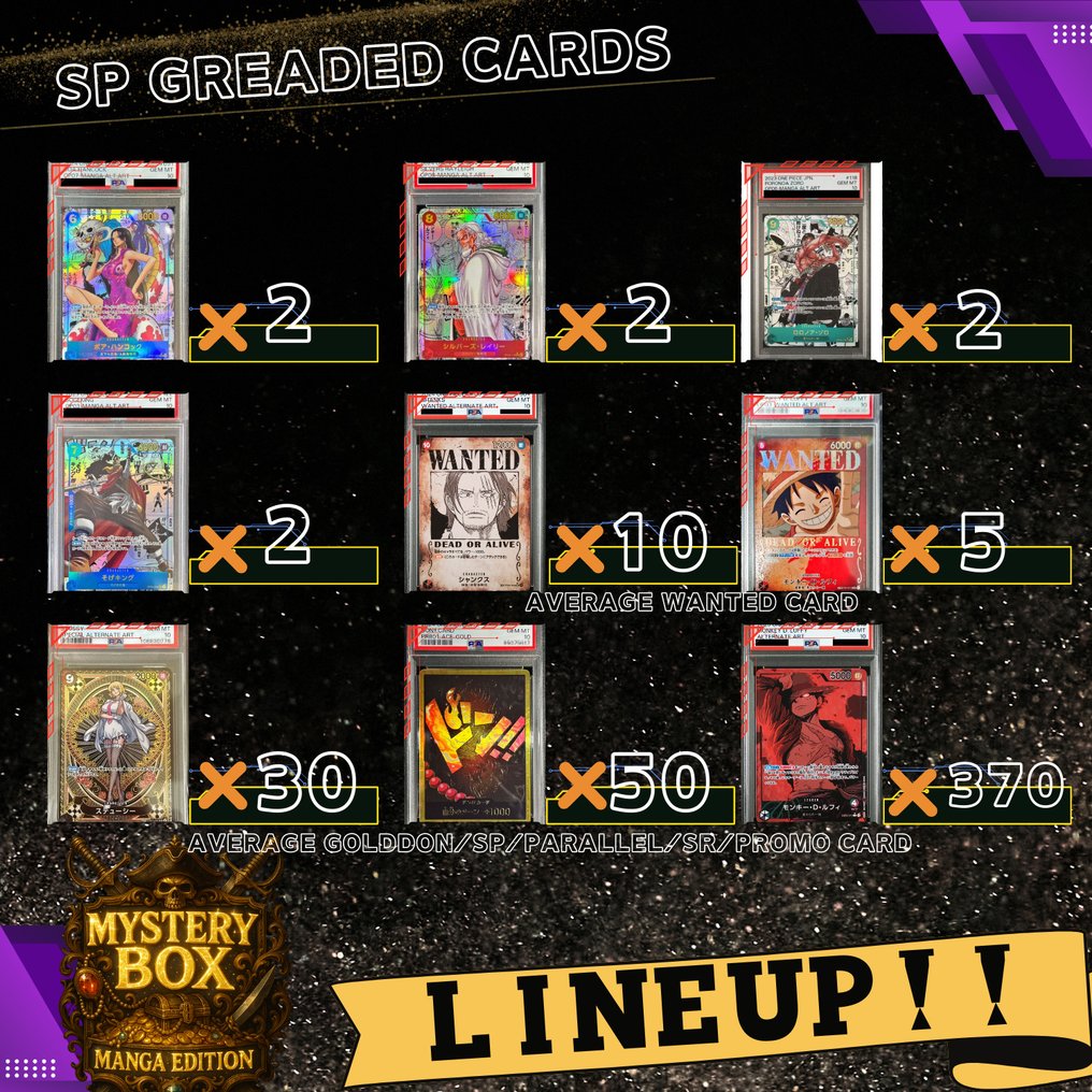 J Love Card Mystery box - One Piece - One Piece Card Mystery Box Manga Comic Parallel Variety Edition No. 500 #4.3