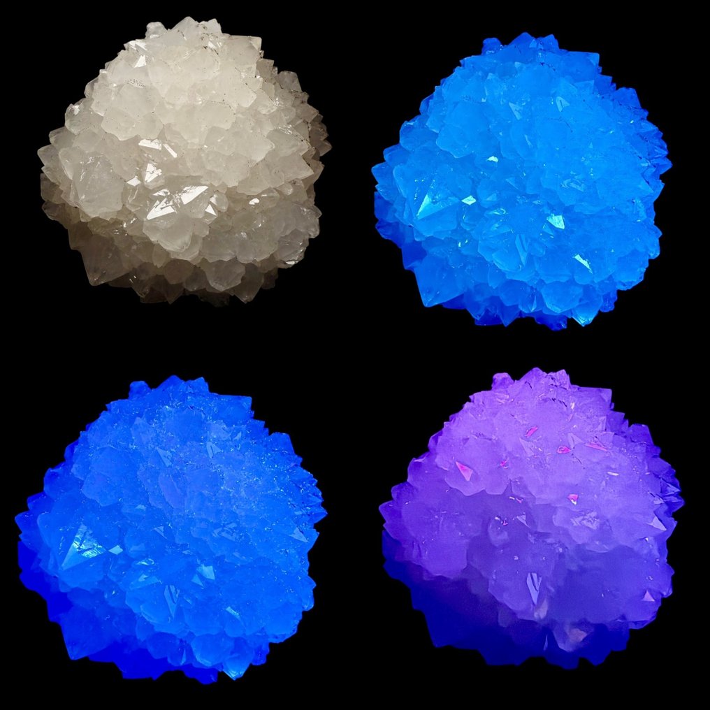 Fluorescent -> 'sun' of milky quartz - Height: 10 cm - Width: 9 cm- 290 g #1.0