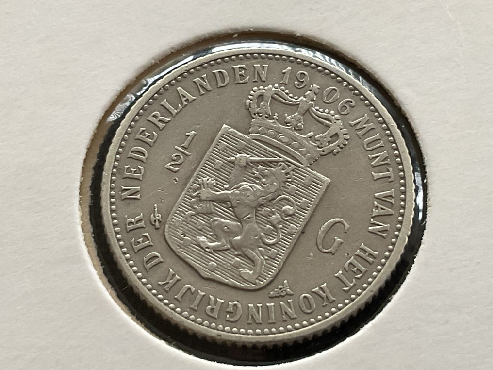 Netherlands. Wilhelmina. 1/2 Gulden 1906 (No reserve price) #2.1