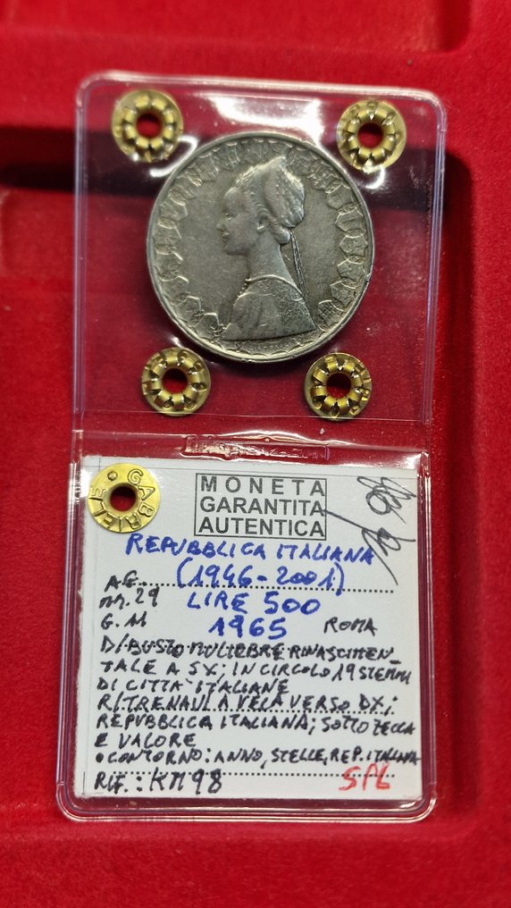 Olaszország, Köztársaság 500 Lire argento (6 monete) (Nincs minimálár) #2.1