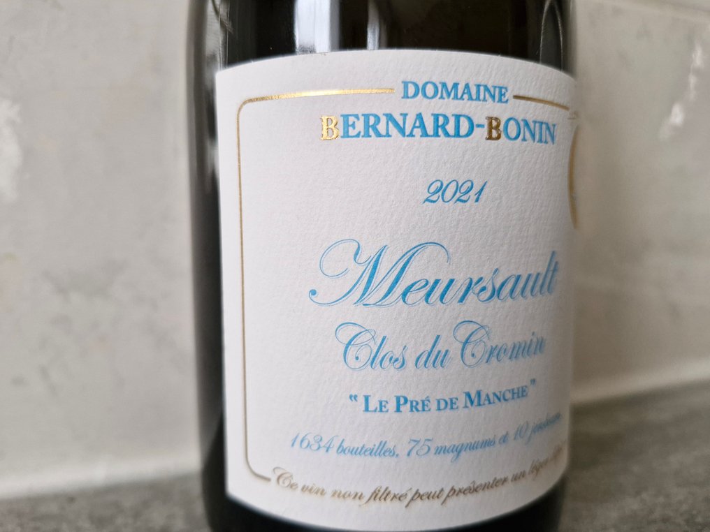 2021 Bernard Bonin "Clos du Cromin Le Pré de Manche" - Meursault #3.2