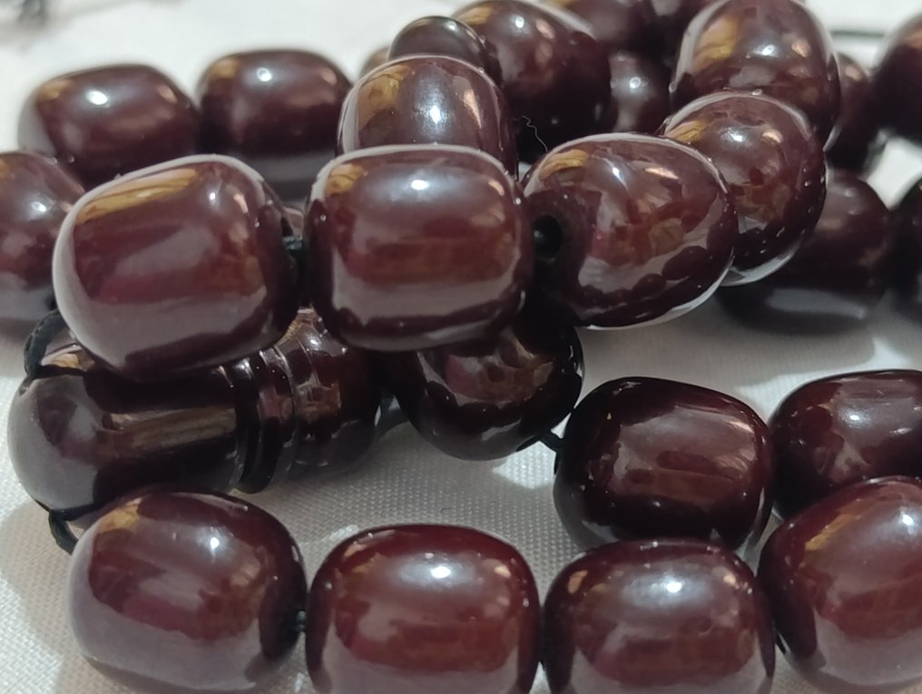  天主教念珠 - 琥珀 - 1970-1980 - 稀有的祈祷念珠  #3.2