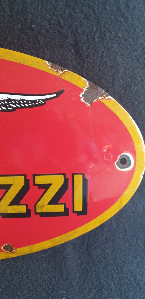 Moto Guzzi - 来自遗产的大型 Moto Guzzi 电子标签 - 珐琅标志 - 搪瓷, 钢 #2.1