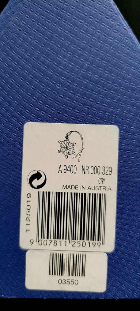 Swarovski - Statuetta - Christmas Ornament - Annual Edition 2012 - 1125019 - Box + Certificate - Cristallo #4.3