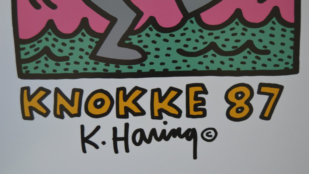 Keith Haring - Casino Knokke 87 - Década de 1980 #3.2