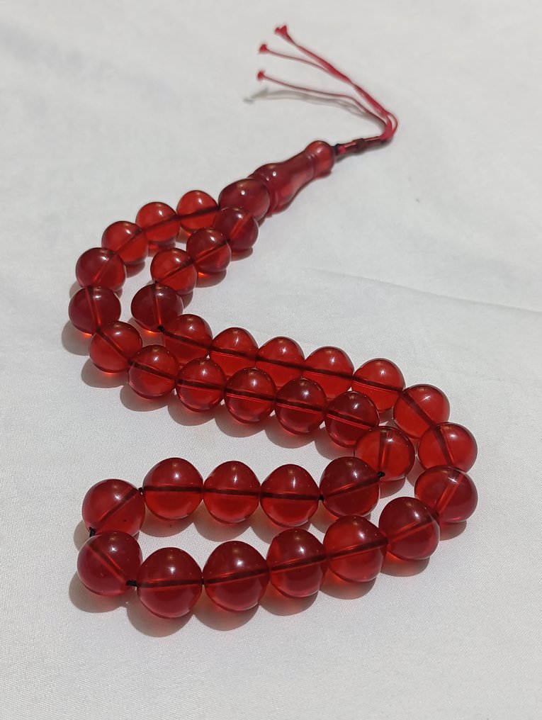  Ροζάριο - Κεχριμπάρι - 1970-1980 - Σπάνια Κομποσκοίνια Προσευχής  #3.2