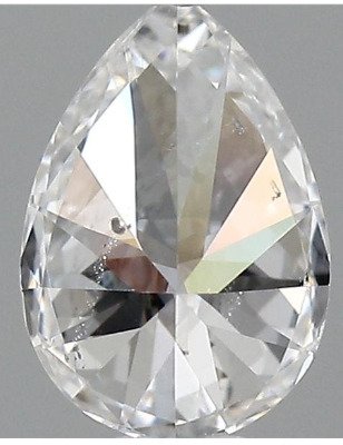 1 pcs Διαμάντι (Φυσικό) - 0.40 ct - Αχλάδι - D (άχρωμο) - SI2 - International Gemological Institute (IGI) #3.2