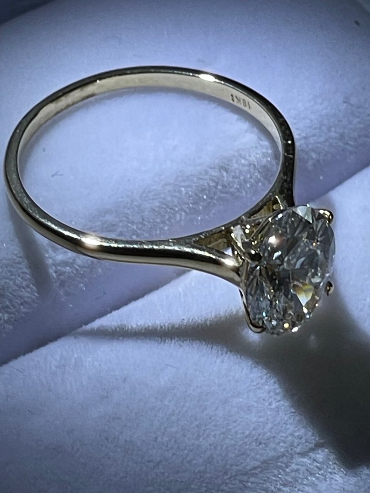 χωρίς τιμή ασφαλείας - Δαχτυλίδι αιωνιότητας - 18 καράτια Κίτρινο χρυσό -  2.06ct. tw. Διαμάντι (Εργαστηριακής καλλιέργειας) #3.2