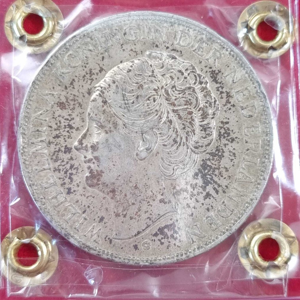 Ολλανδία. Wilhelmina. 2 1/2 Gulden 1939  (χωρίς τιμή ασφαλείας) #1.0