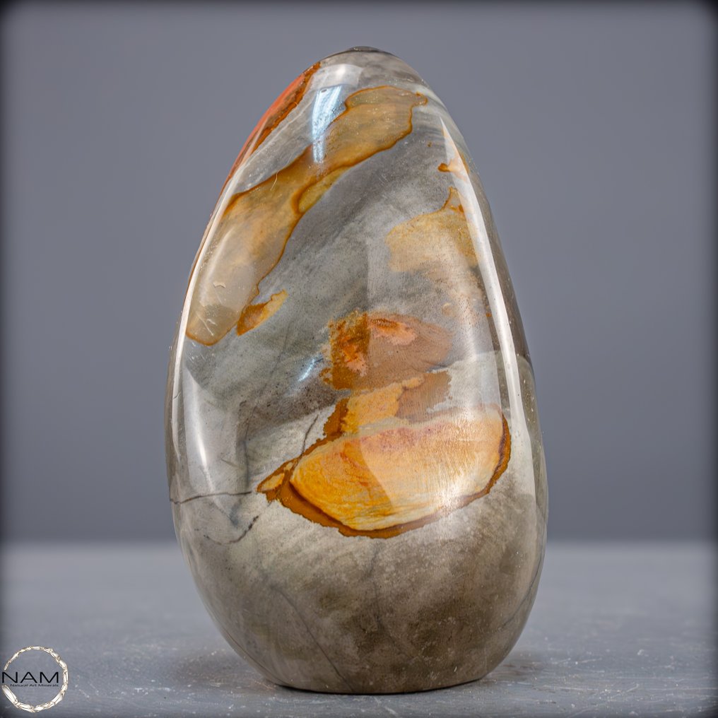 Naturlig polykrom jaspis frit form fra Madagaskar – Jordens farver i harmoni- 957.07 g #2.1