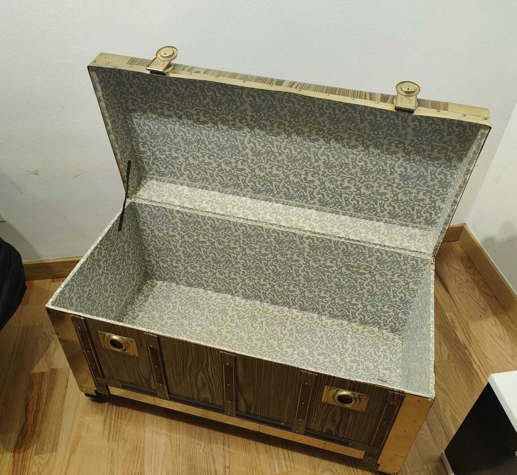 Baule portaoggetti - VIP - Legno, Ottone, Metallo - Vendita per mancanza di utilizzo. #3.2