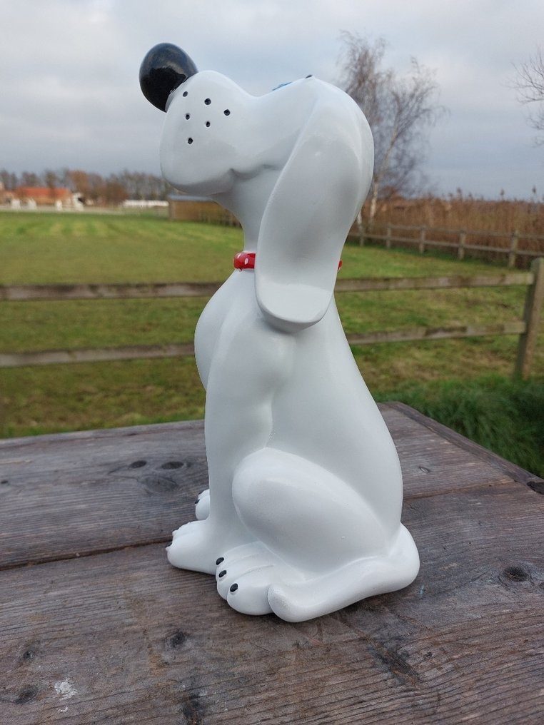 Άγαλμα, white sitting Pluto - 28 cm - polyresin #1.0