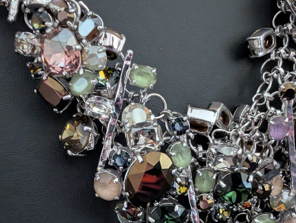 塑像, Daniel Swarovski zeer exclusief collier - zonder doos - 7 cm - 金属, 铑镀层 #2.1