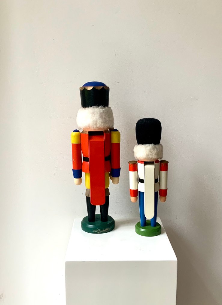 聖誕人形飾物 (2) - Roter König & Wachsoldat - 木 - 胡桃夹子 1980年代 #4.3