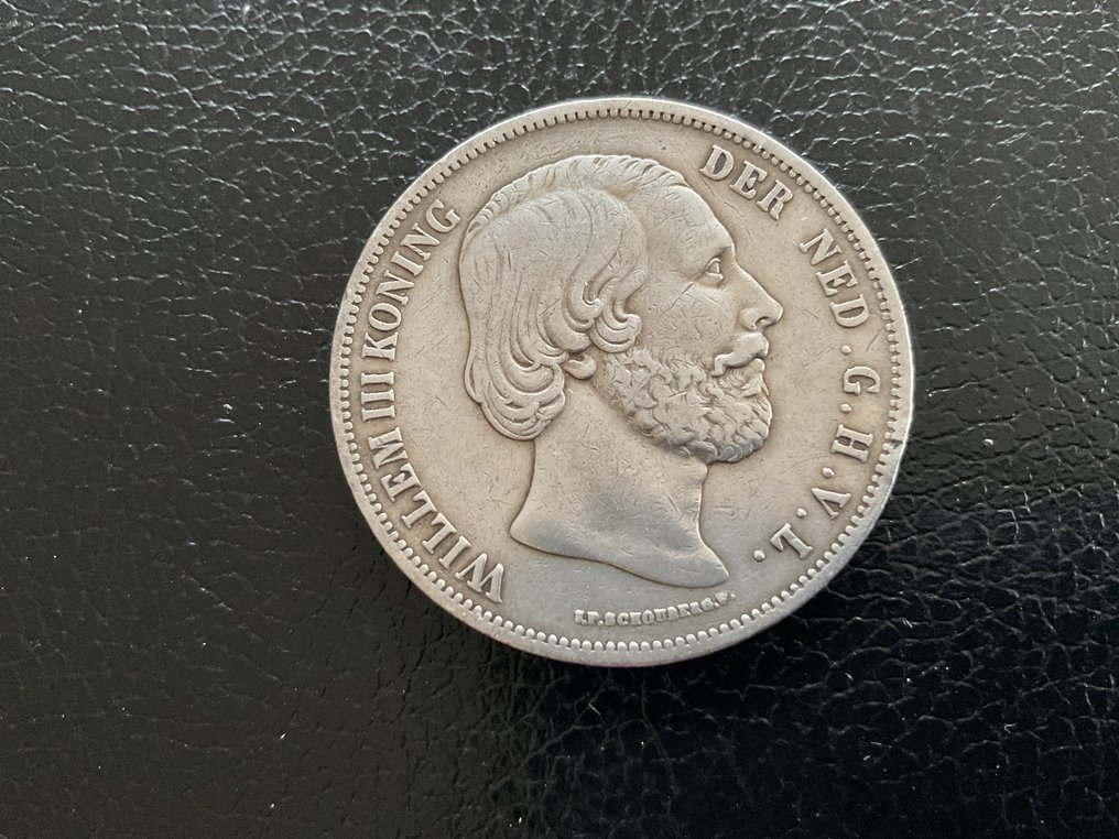 荷兰. 威廉三世. 2 1/2 Gulden 1850  (没有保留价) #1.0