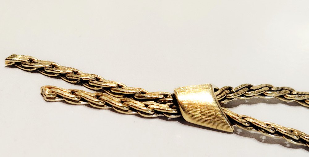 Chaîne - 14 carats Or jaune - Collier western bolo #1.0