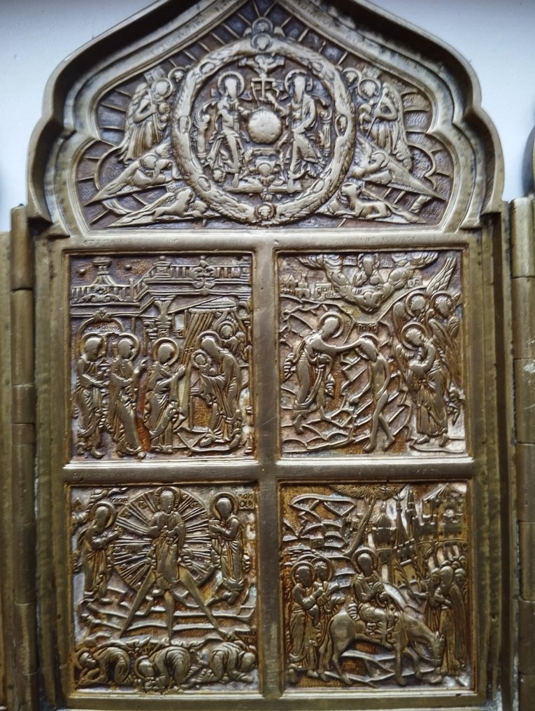 Ikoni - Quadriptych. - Pronssi #4.3