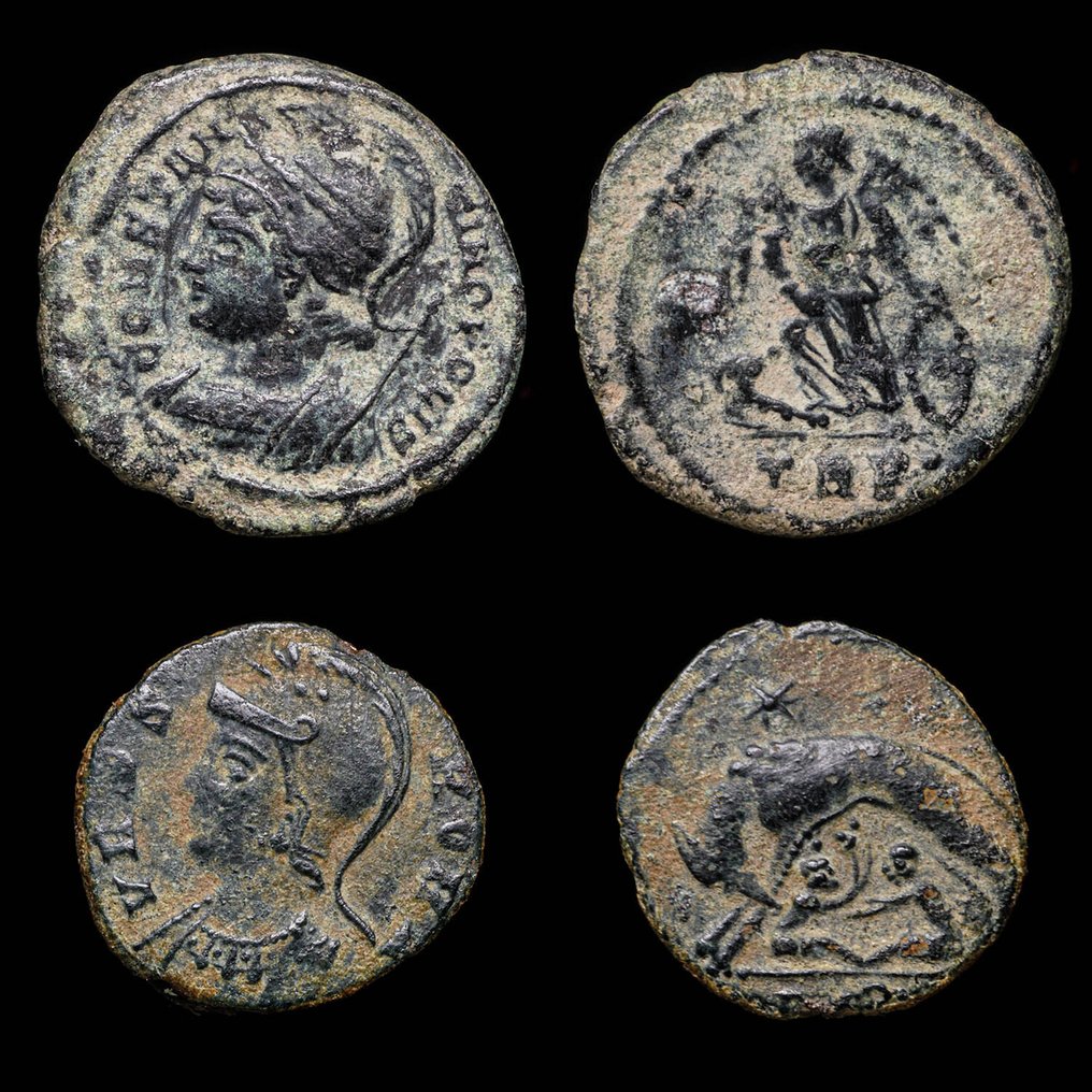 Ρωμαϊκή Αυτοκρατορία. Constantine I. Constantinopolis, Treveris / Vrbs Roma. 2 Coins Lot. (χωρίς τιμή ασφαλείας) #1.0