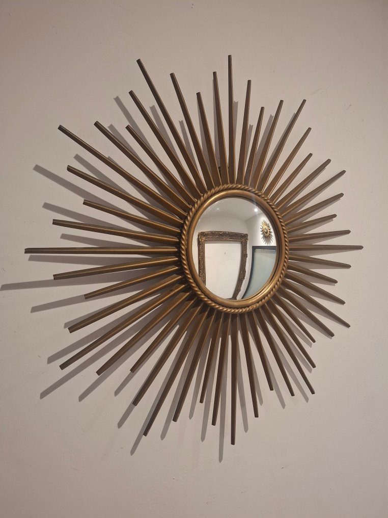 Chaty Vallauris - Mirror - Steel - Signed sun mirror 50cm #2.1