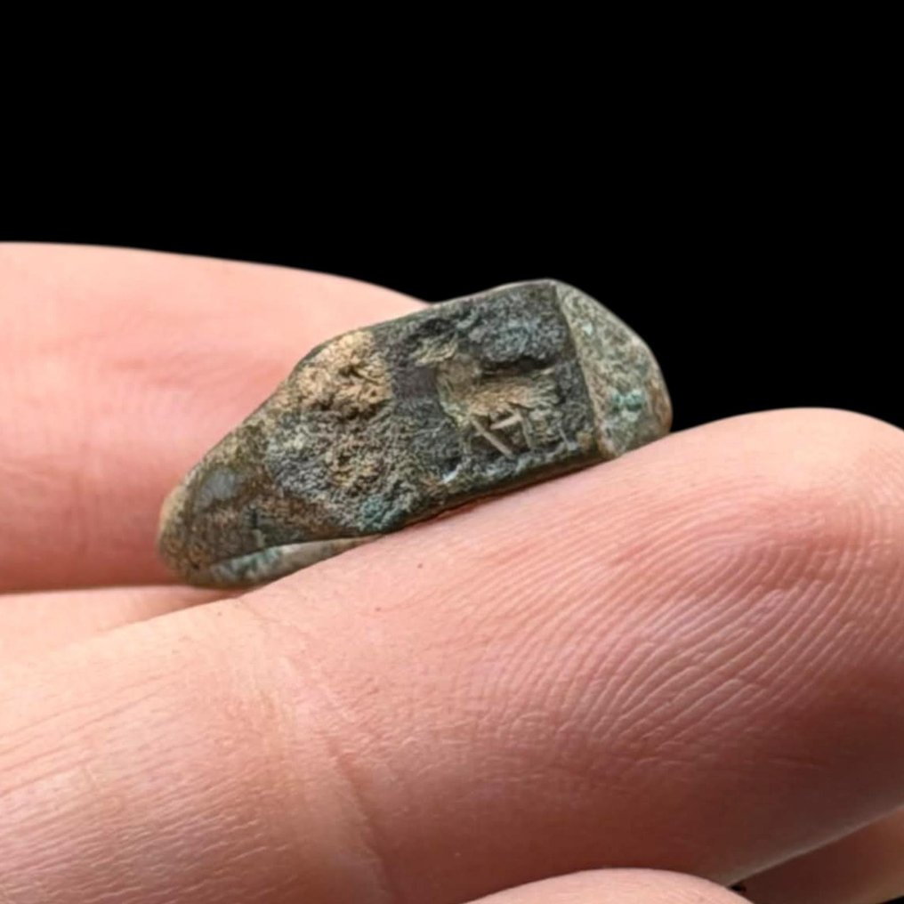 Αρχαία Ρωμαϊκή Μπρούντζος δαχτυλίδι (χωρίς τιμή ασφαλείας) #4.3