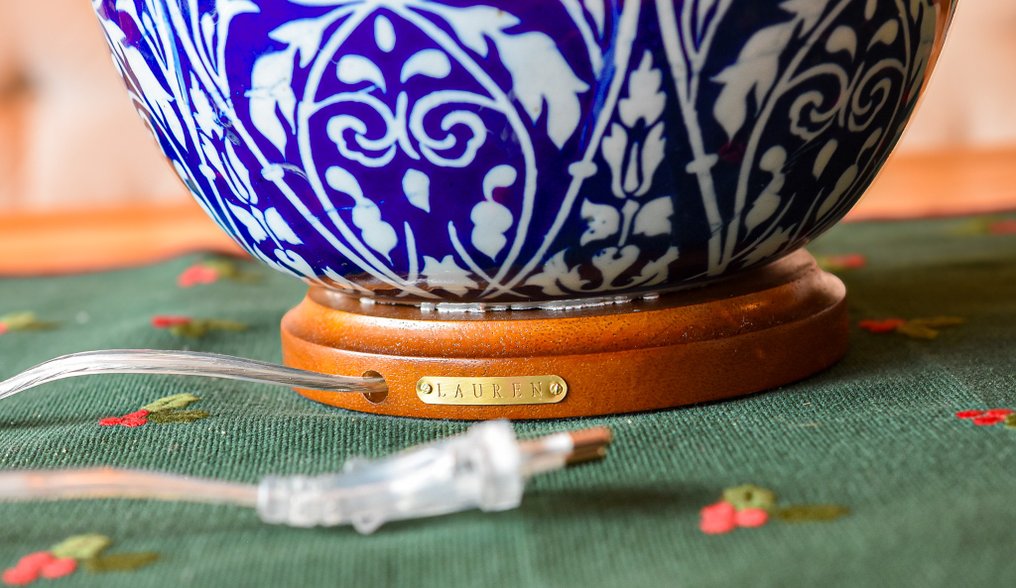 Ralph Lauren - Lampe - Porcelæn, Træ, Messing - Håndlavet luksus unikt #3.2