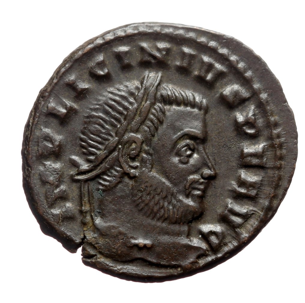 Roman Empire. Licinius I (AD 308-324). Follis Ticinum - SOLI INVICTO COMITI (No reserve price) #1.0