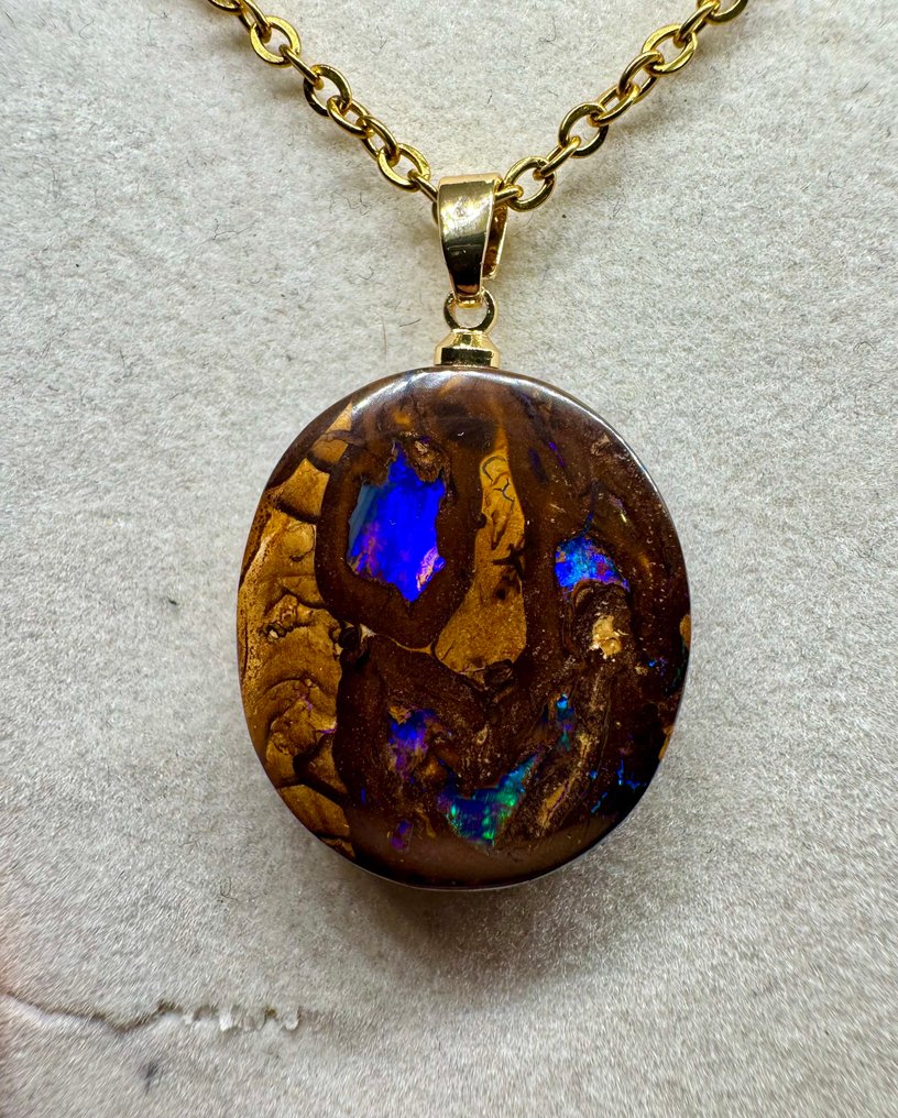 Opale Pendente - Altezza: 30 mm - Larghezza: 19 mm- 4.67 g - (1) #4.3