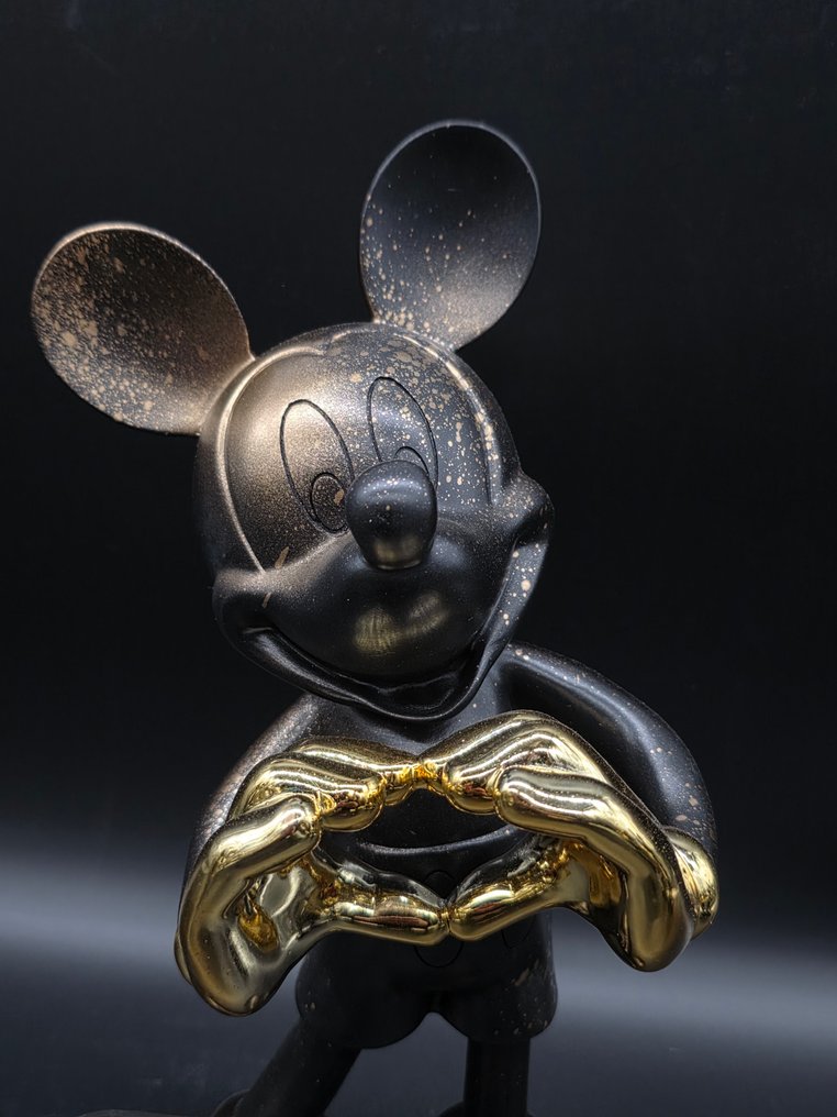 TC-Art - 塑像, Mickey Love - Black & Gold - 30 cm - 树脂 - 2025 #1.0