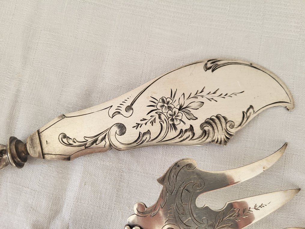 Set pentru servit pește - Oțel, argent fourré #2.1