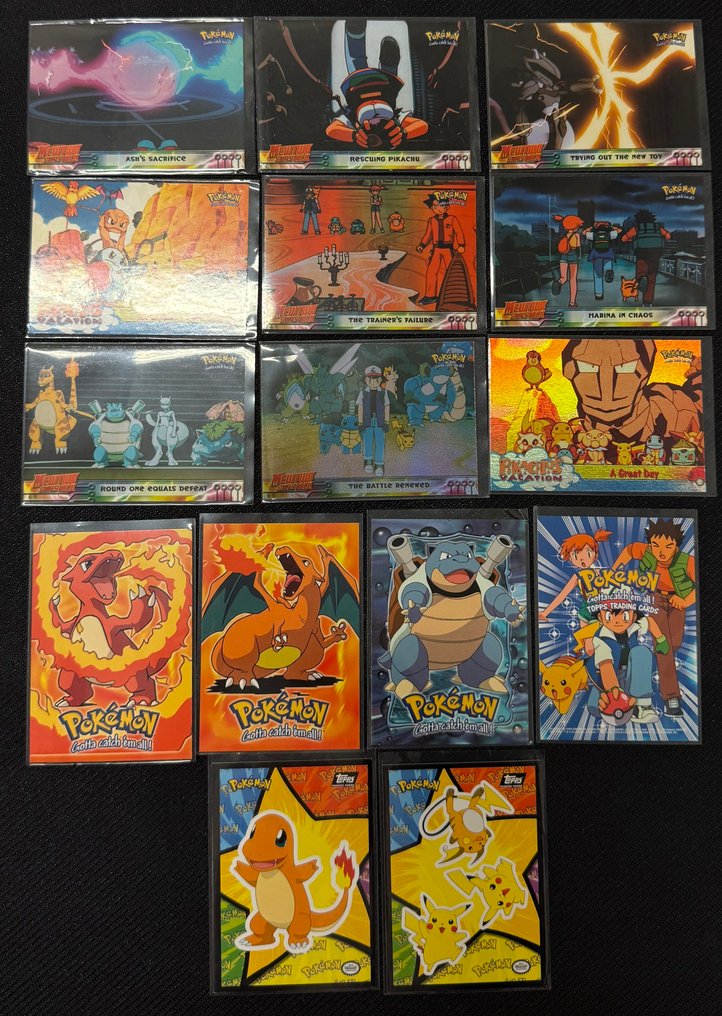 Pokémon - 18 Card - Pikachu, Charizard, Blastoise, Charmander, Ash Foil #1.0