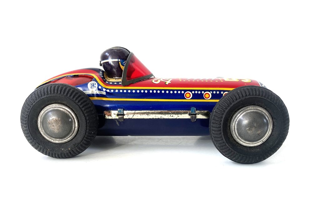 万代 - 锡制玩具 - Bandai Rocket Race Car, Race Number 54, Unboxed - 日本 #4.3