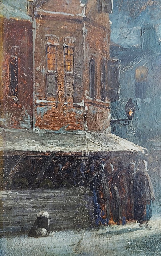 Charles Leickert (1816-1907) - Une ville la nuit #4.3