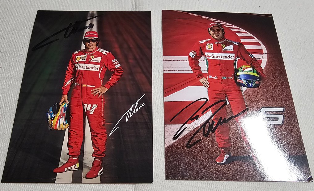 Ferrari - Fernando Alonso and Felipe Massa - 2014 - Κάρτα φιλάθλου #4.3