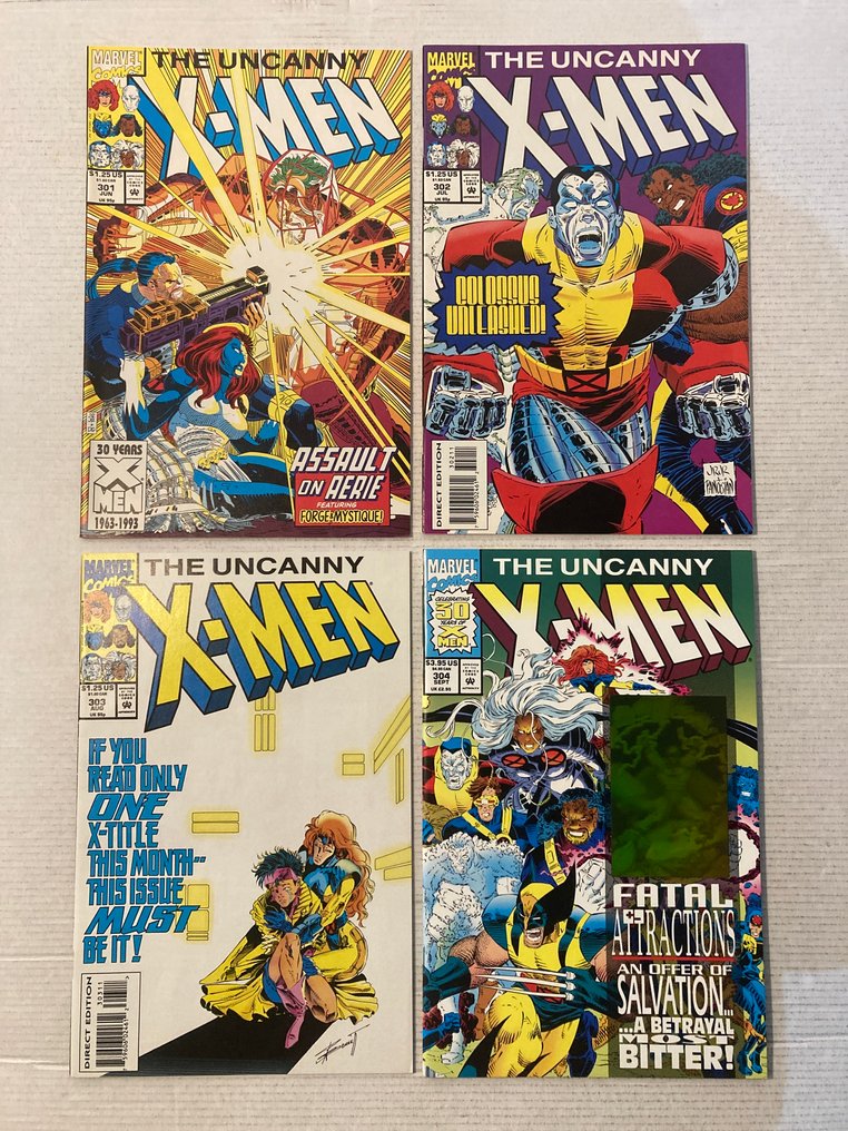 Uncanny X-Men (1963 Series) 25 comics in range # 301 to 345 + Annuals! NO Reserve Price! - Featuring Wolverine, Colossus, Storm, Rogue, Bishop and many more! - 26 Comic collection - Primeira edição - 1993/1997 #1.0