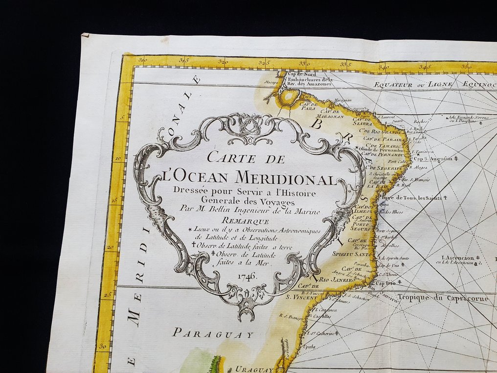 World - Zuid-Amerika / Zuid-Afrika / Zuid-Amerika / Chili / Patagonië; La Haye / P. de Hondt / J.N. Bellin - Carte de l'Ocean Meridional - 1721-1750 #4.3