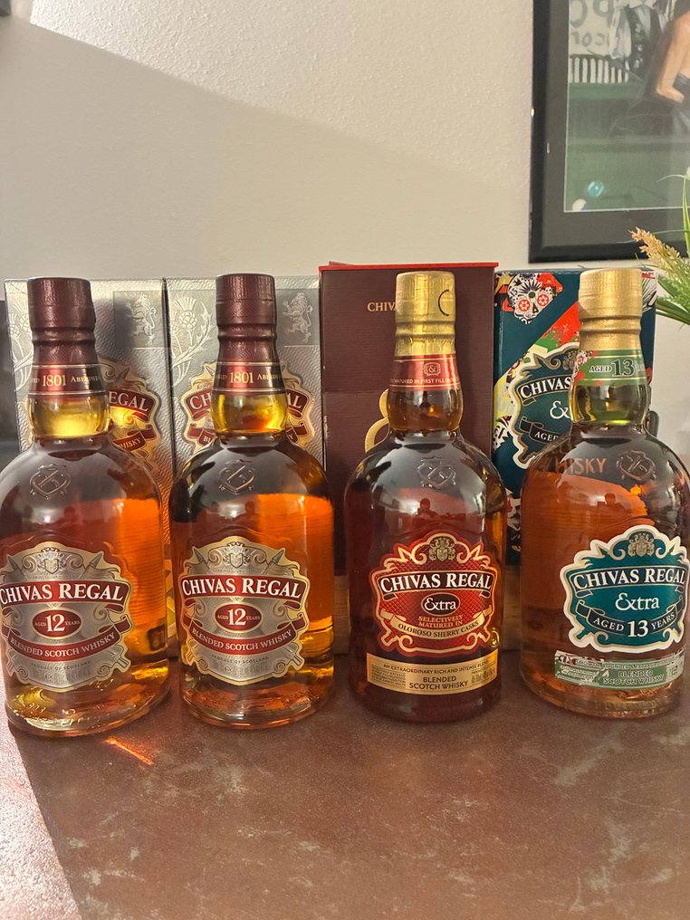 Chivas Regal 12yo - Extra - 13yo Extra - 70cl - 4 bottles #1.0
